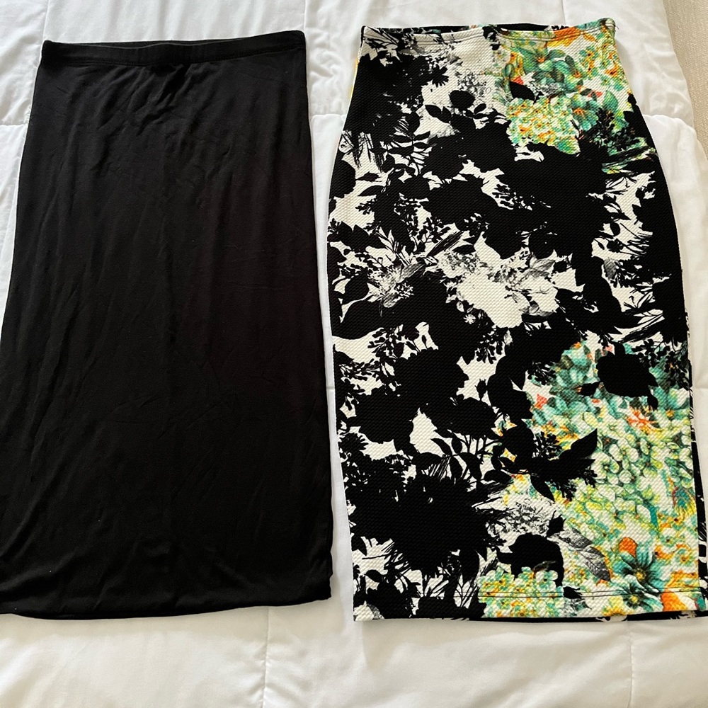 Two pencil skirts